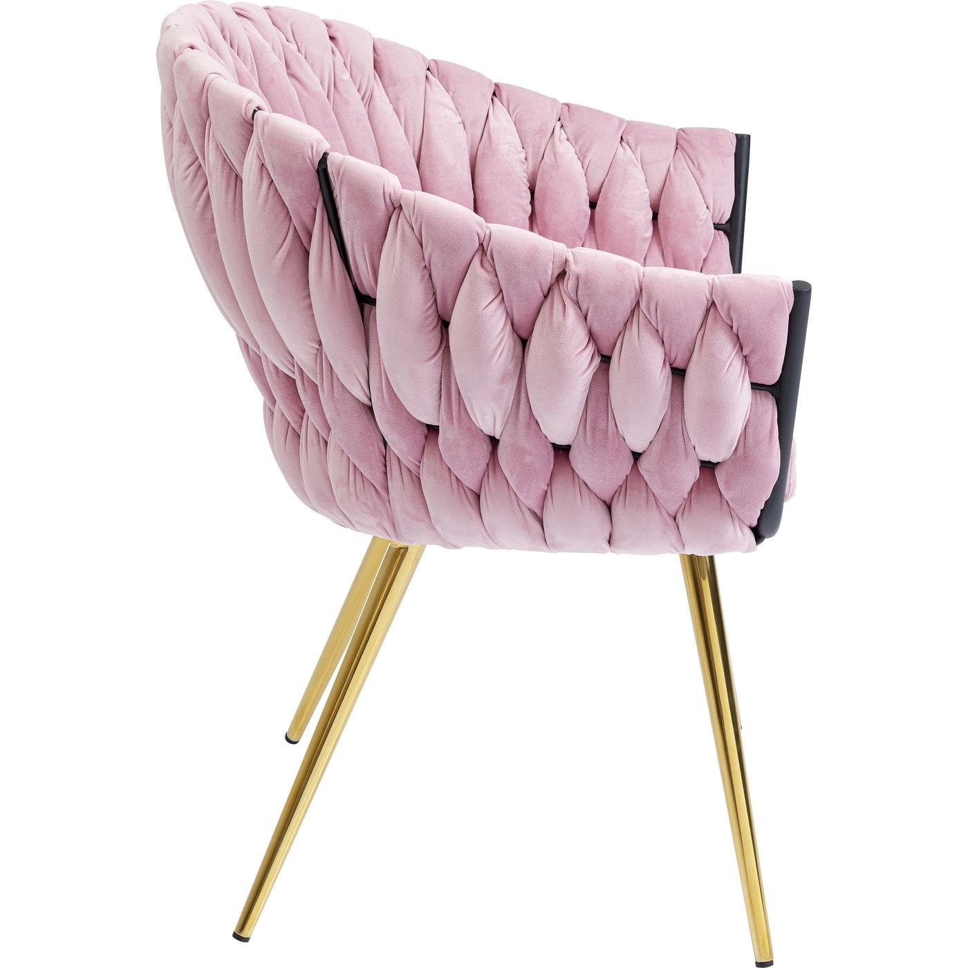 KARE DESIGN Knot spisebordsstol, m. armlæn mauve stof, m. guld ben KARE DESIGN Knot spisebordsstol, m. armlæn mauve stof, m. guld ben