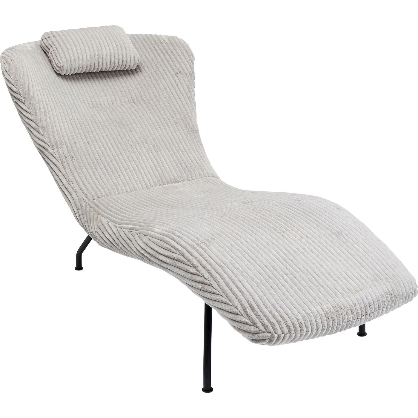 Kare Design Balance Chaiselong - Polyester Og Stål (163Cm) Dagligstue