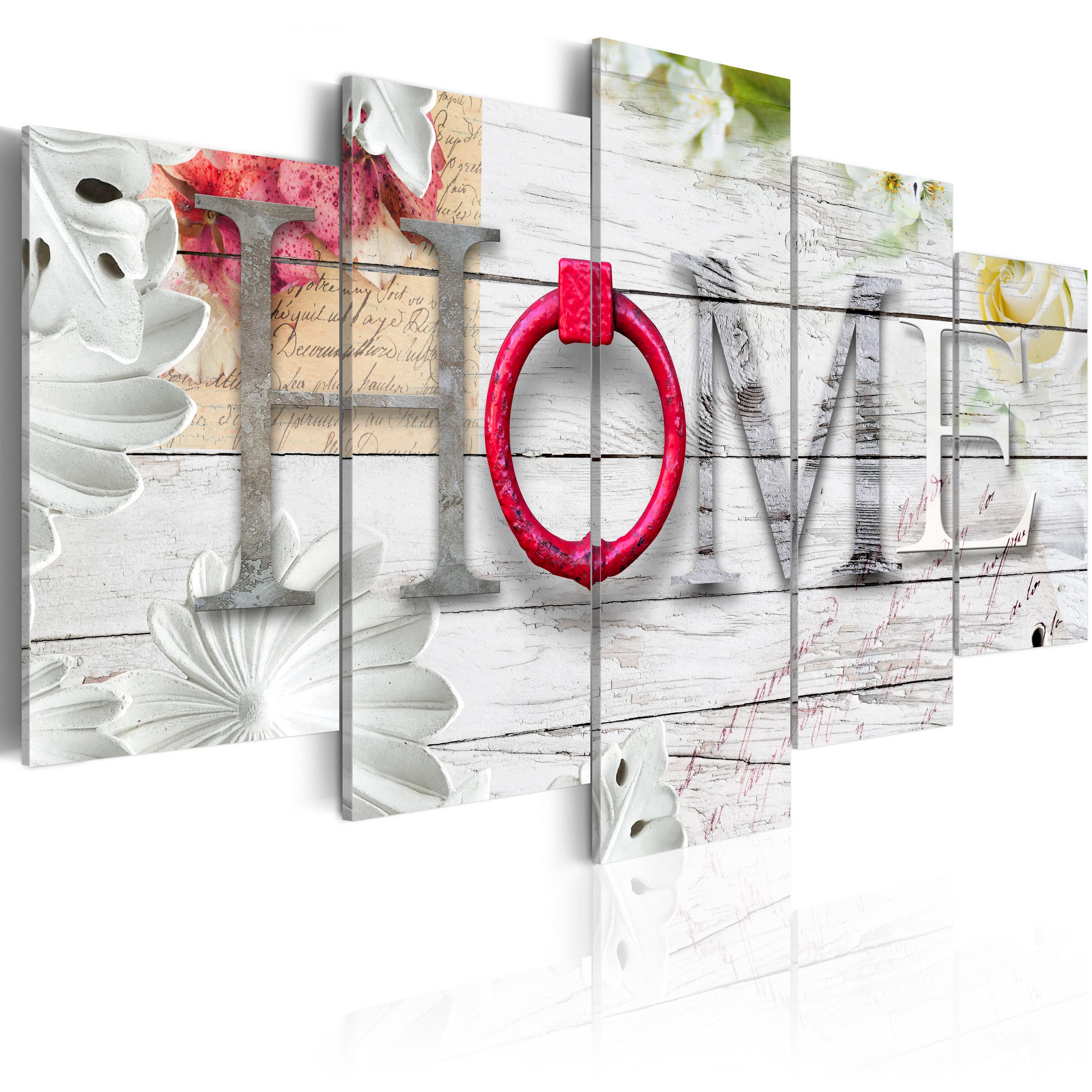 Artgeist Artgeist Billede, 5-Delt - Dreamy Home - Flere Størrelser 100X50 Boligtilbehør